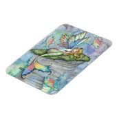 Leaping Carp Mermaid Vinyl Magnet (Linke Seite)