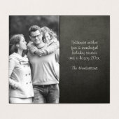 Leaping Deer Holiday Chalkboard Zeichnend (Innenseite Aufgefaltet)