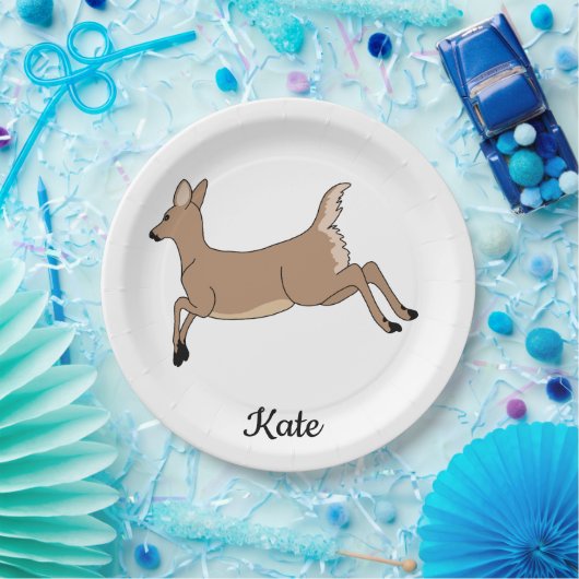 Leaping Deer Pappteller (Party)