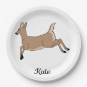 Leaping Deer Pappteller (Vorderseite)