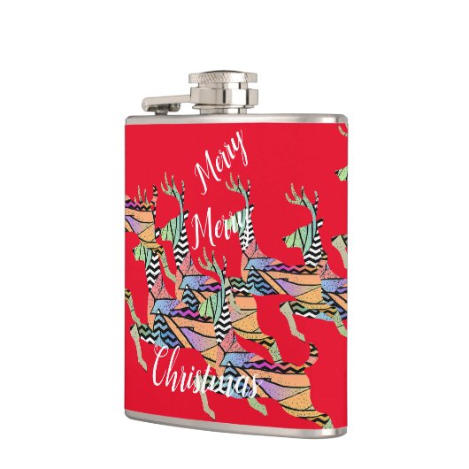 Leaping Deferweihnachtsfest Flachmann (Links)