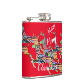 Leaping Deferweihnachtsfest Flachmann (Rechts)