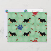 Leaping Doberman Postkarte (Vorne/Hinten)