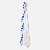 Leaping Dolphin Blue Pattern Krawatte (Rückseite)