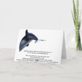 LEAPING DOLPHIN Fantasy Birthday Card Serie Karte (Rückseite)