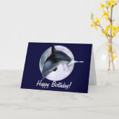 LEAPING DOLPHIN Fantasy Birthday Card Serie Karte (Gelbe Blume)