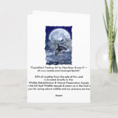 LEAPING DOLPHIN Fantasy Vielen Dank Kartenserie Dankeskarte (Rückseite)