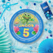 Leaping Frog Anpassen der Papierplatte Party 9 Zol Pappteller (Party)