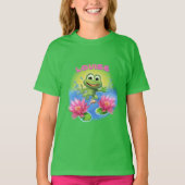 Leaping Frog Girl's T-Shirt Geburtstag (Vorderseite)