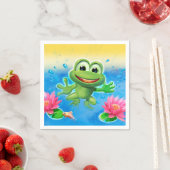Leaping Frog Party Serviette (Beispiel)