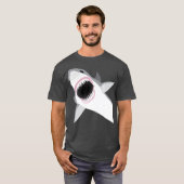Leaping Great White Shark Premium T-Shirt (Vorne ganz)