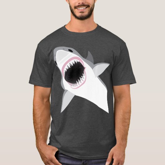 Leaping Great White Shark Premium T-Shirt (Vorderseite)