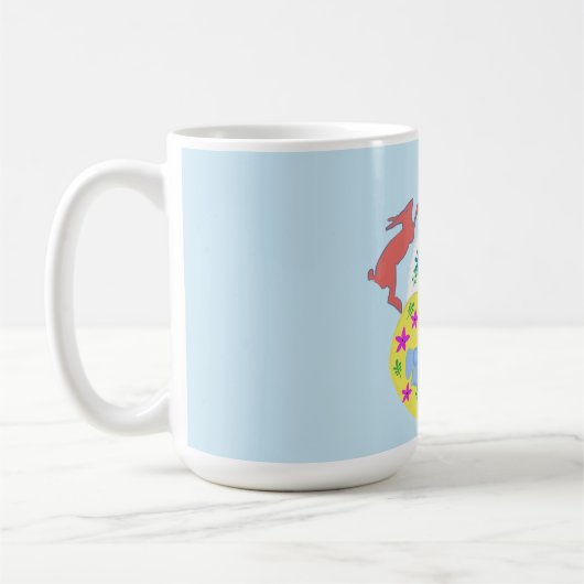 Leaping Hares  Kaffeetasse (Links)