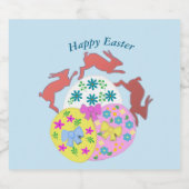 Leaping Hares  Schaumweinetikett (Einzelnes Label)