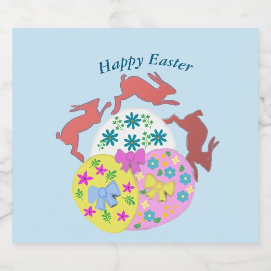 Leaping Hares  Schaumweinetikett (Einzelnes Label)