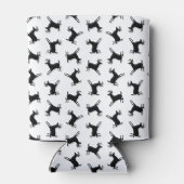 Leaping Hirsche Silhouette Pa CUSTOM HINTERGRUNDFA Dosenkühler (Rückseite)