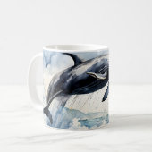 Leaping Humpback Whale Kaffeetasse (Vorderseite Links)
