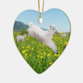 Leaping Lambs Easter Keramik Ornament (Links)