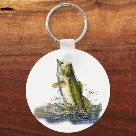 Leaping largemouth bass schlüsselanhänger (Vorderseite)