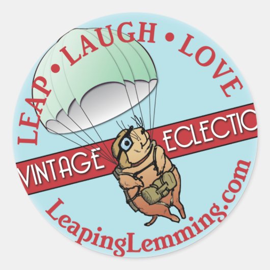 Leaping Lemming Sticker (Vorderseite)