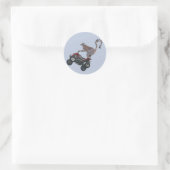 Leaping Lemur Sticker (Tasche)