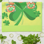 Leaping Leprachauns! St Pattys Day Geschirrtuch (Gefaltet)