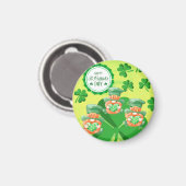 Leaping Leprachauns!  St Pattys Day   Magnet (Vorderseite/Rückseite)