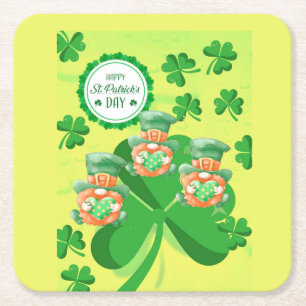 Leaping Leprachauns! St Pattys Day Paper Untersetz Rechteckiger Pappuntersetzer