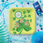 Leaping Leprachauns! St Pattys Day Pappteller (Party)
