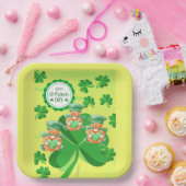 Leaping Leprachauns! St Pattys Day Pappteller (Party)