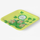 Leaping Leprachauns! St Pattys Day Pappteller (Gewinkelt)