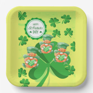 Leaping Leprachauns! St Pattys Day Pappteller