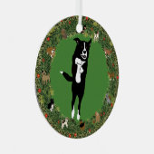 Leaping McNab 5 Weihnachten Ornament Aus Metall (Vorderseite Rechts)