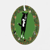 Leaping McNab 5 Weihnachten Ornament Aus Metall (Vorderseite links)