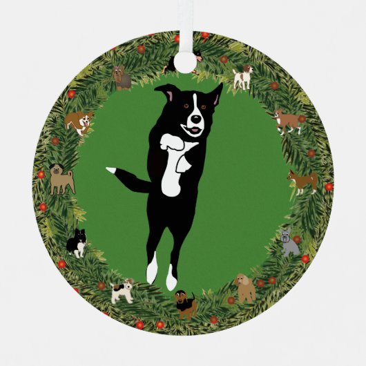 Leaping McNab 5 Weihnachten Ornament Aus Metall (Vorderseite)