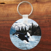 Leaping Orca Schlüsselanhänger (Vorderseite)