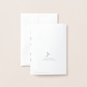 Leaping Rentier Moderne frohe Weihnachten Folienkarte (Rückseite mit Umschlag)