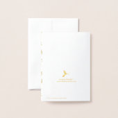 Leaping Rentier Moderne frohe Weihnachten Folienkarte (Rückseite mit Umschlag)