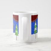 Leaping Rentier Weihnachtsbaum Pennant Tasse (Rückseite)