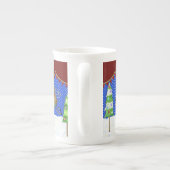 Leaping Rentier Weihnachtsbaum Pennant Tasse (Rückseite)