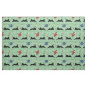 Leaping Schnauzer Stoff (Fat Quarter (45,7 x 55,9 cm))