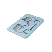 Leaping Schwertfisch Thunder_Cove Badematte (Schrägansicht)