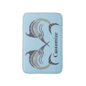 Leaping Schwertfisch Thunder_Cove Badematte (Vorderseite Vertikal)