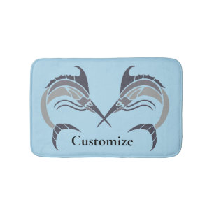 Leaping Schwertfisch Thunder_Cove Badematte