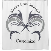 Leaping Schwertfisch Thunder_Cove Duschvorhang (Vorderseite)