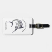 Leaping Schwertfisch Thunder_Cove Gepäckanhänger (Vorderseite horizontal)