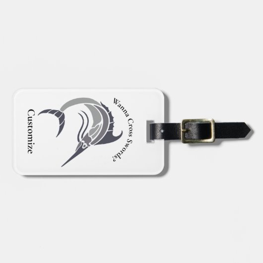 Leaping Schwertfisch Thunder_Cove Gepäckanhänger (Vorderseite horizontal)