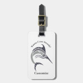 Leaping Schwertfisch Thunder_Cove Gepäckanhänger (Vorderseite vertikal)