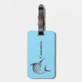 Leaping Schwertfisch Thunder_Cove Gepäckanhänger (Rückseite vertikal)