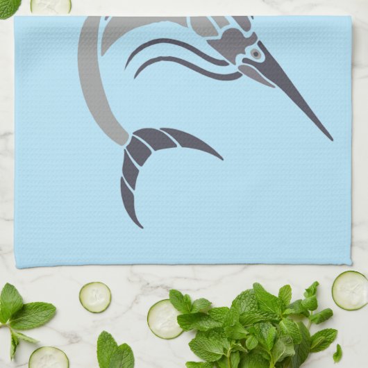 Leaping Schwertfisch Thunder_Cove Geschirrtuch (Gefaltet)